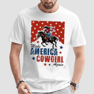 Make America Cowgirl again 2024 retro shirt