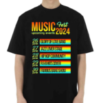 Modern And Minimal Upcoming Events Music Template 2024 Shirt