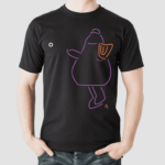 Purple Neon Mascot Throw Shirt