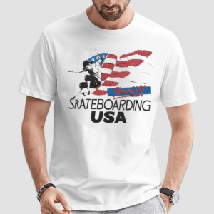 Usa Shred It Skateboarding Shirt