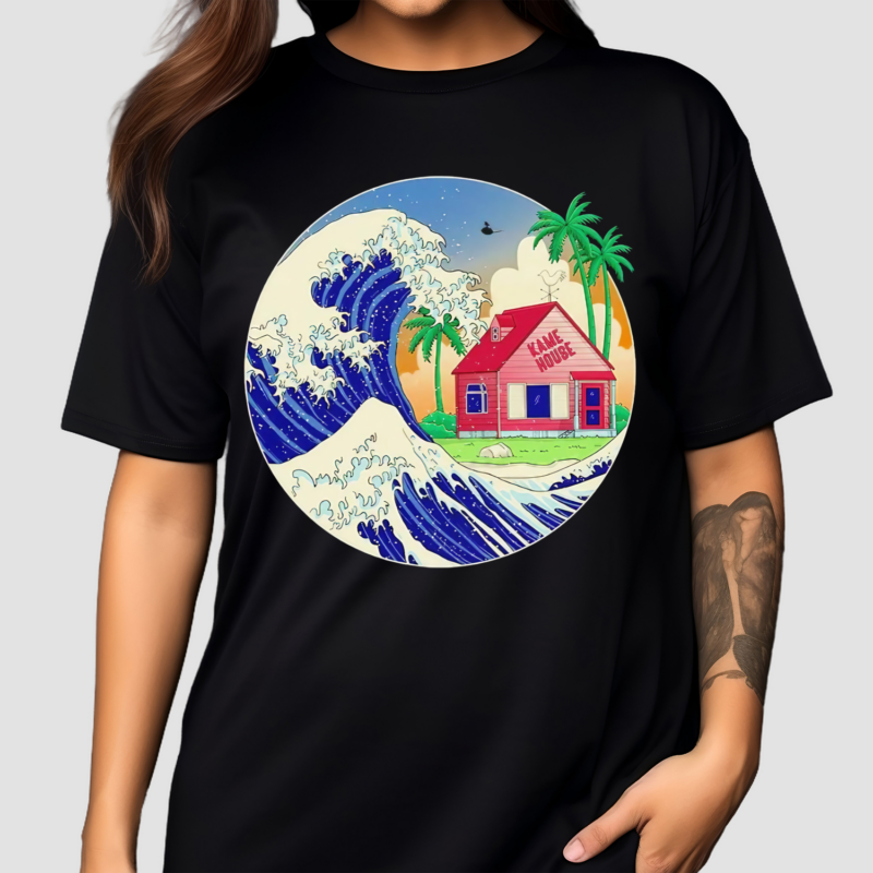 Kame Wave Dragon Ball And Hokusai’s The Great Wave Off Kanagawa Shirt