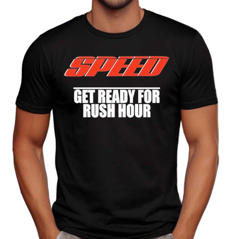 Robert Pattinson Wearing Speed Get Ready For Rush Hour Shirt