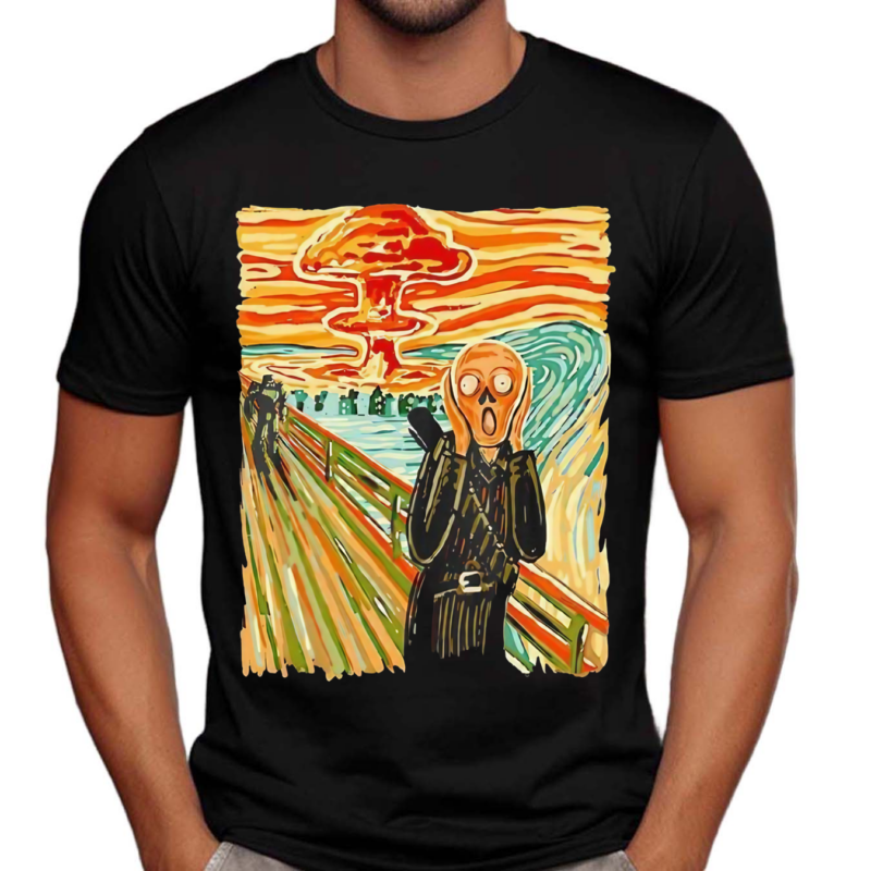 Cooper Howard Aka The Ghoul From Fallout Style Of Edvard Munch’s The Scream Shirt