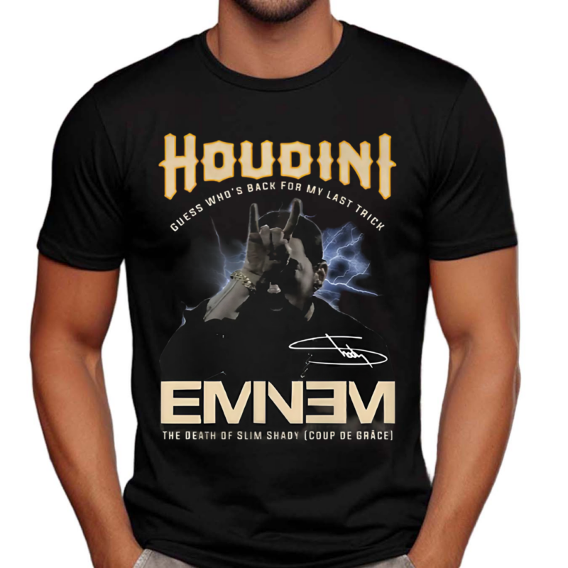 Houdini Guess Whos Back For My Last Trick Eminem The Death Of Slim Shady Shirt