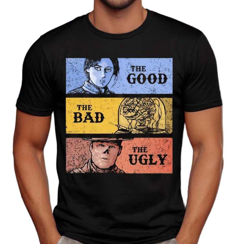 Wasteland Fallout In The Style Of The Good The Bad And The Ugly Shirt