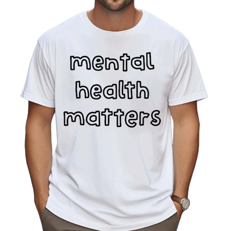 Jonah Marais Wearing Mental Health Matters Shirt