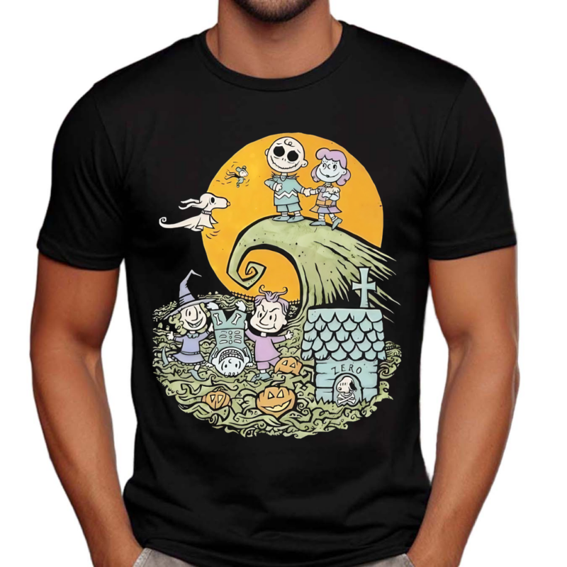 Peanuts And The Nightmare Before Christmas Shirt