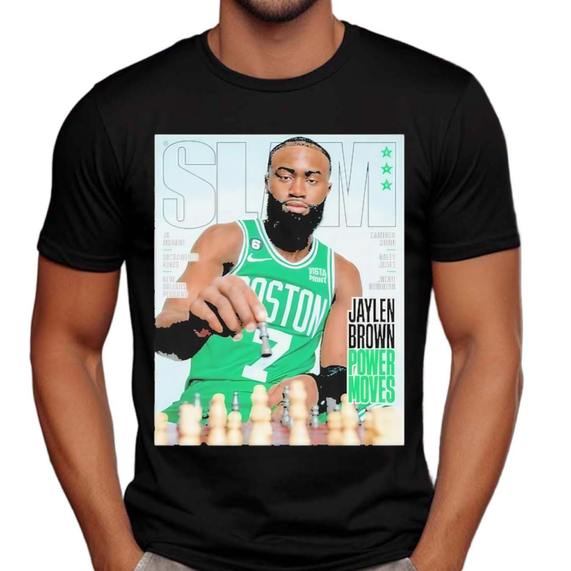 Jaylen Brown Power Moves Slam Cover Shirt