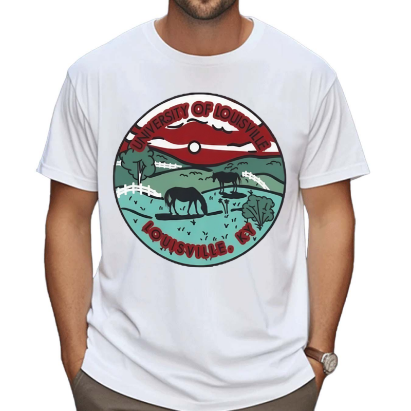 Louisville Cardinals Scenic Comfort Colors University Of Louisville KY Shirt