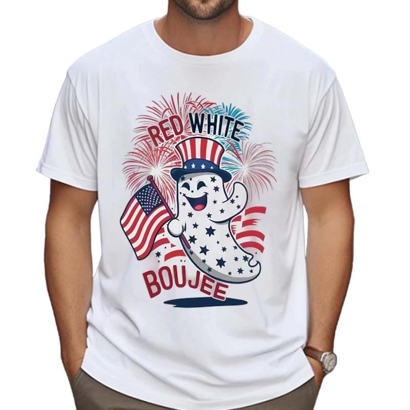 Red White and Boujee Usa Flag Shirt