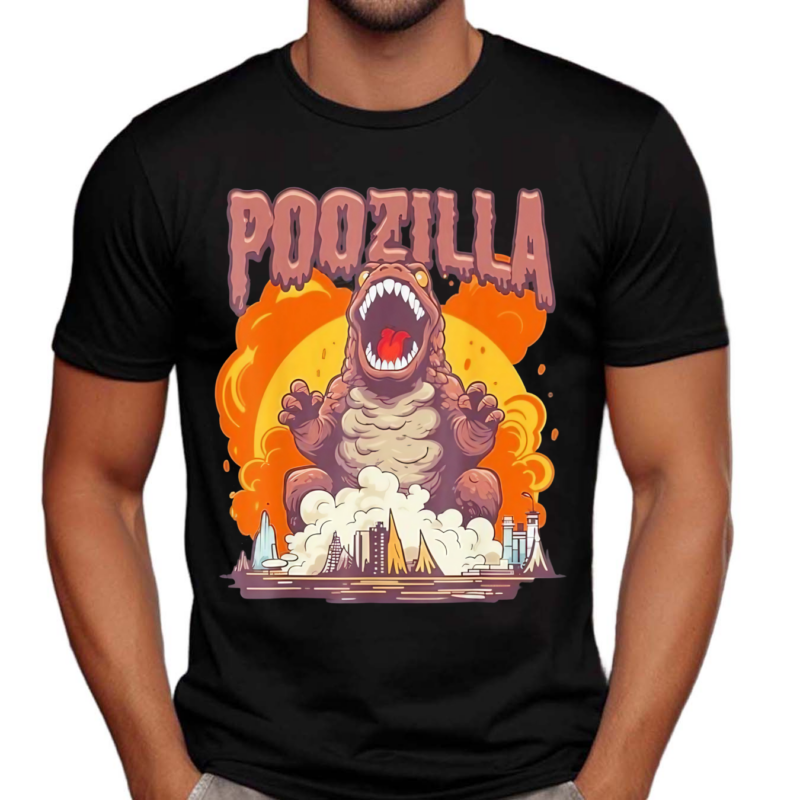 Poozilla Explosive Monstrous Diarrhea Poop Meme Shirt