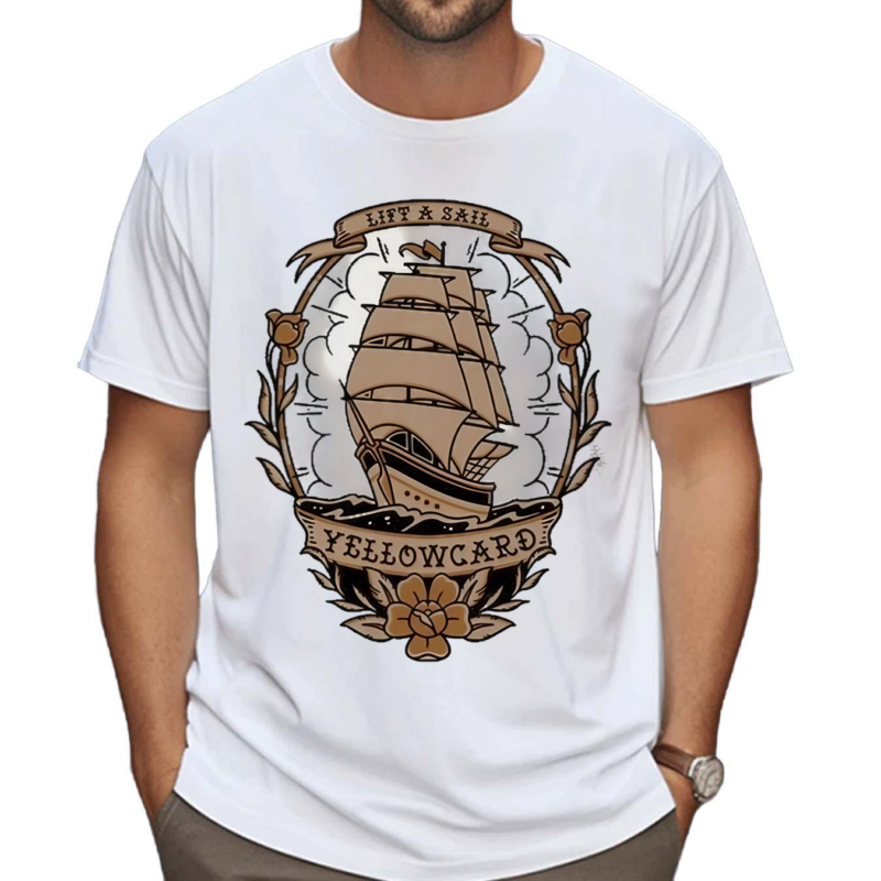 Yellowcard Band Tattoo Ship Shirt