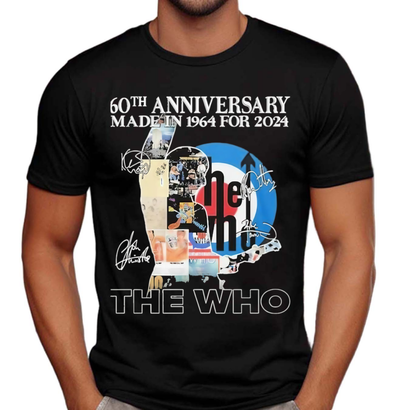 The Who 60th Anniversary Made In 1964 For 2024 Signatures Shirt