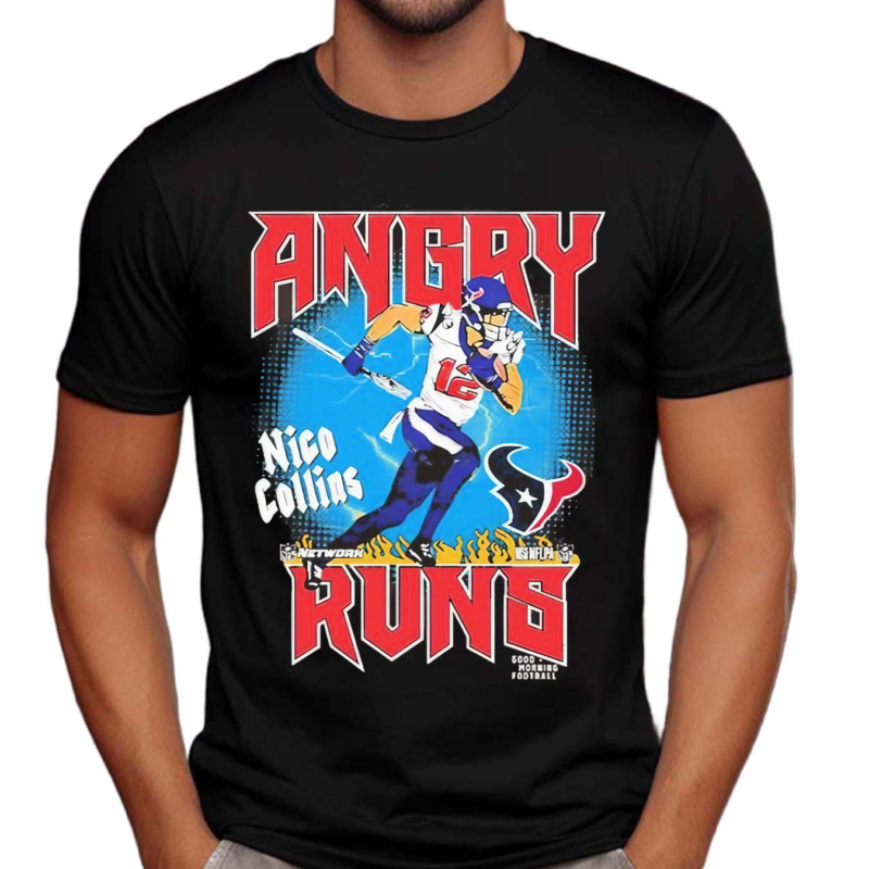 Angry Runs Texans Nico Collins 2024 Shirt