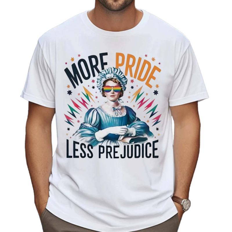 Jane Austen Pride Month More Pride Less Prejudice Shirt