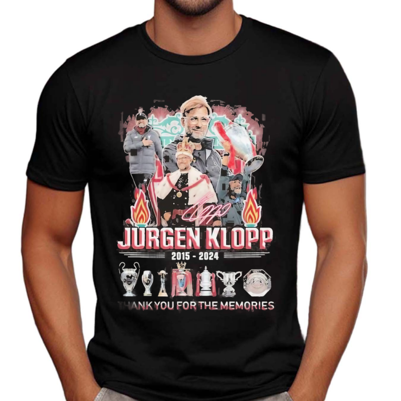 Liverpool Jurgen Klopp 2015-2024 Thank You For The Memories Shirt