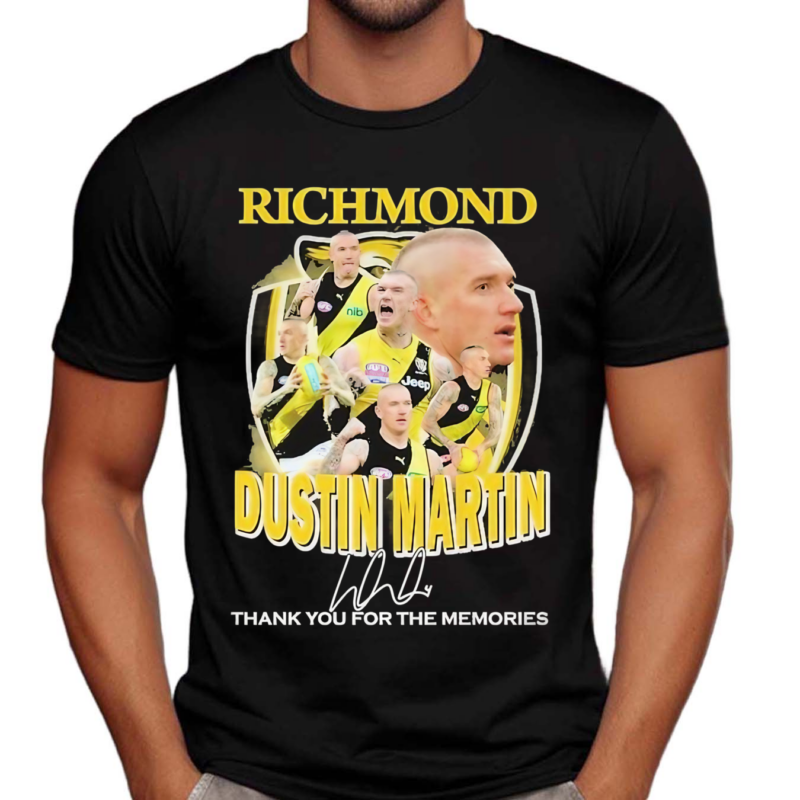 Richmond Dustin Martin Thank You For The Memories Signature Shirt