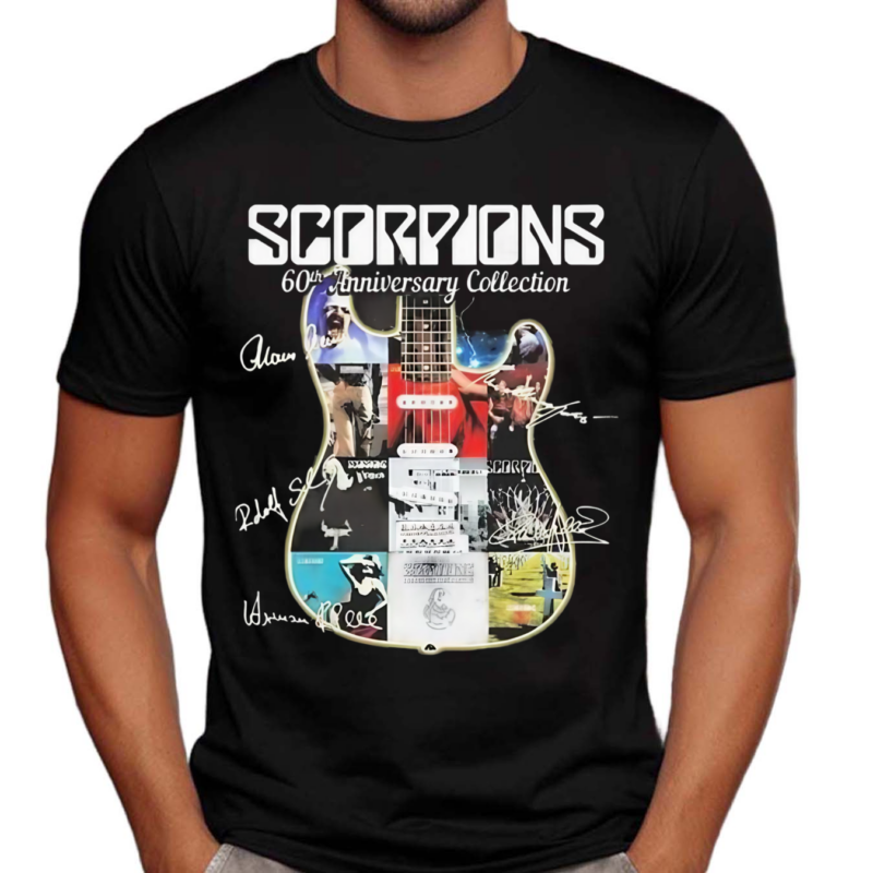 Scorpions 60th Anniversary Collection Best Albums Rock Fan Signatures Shirt