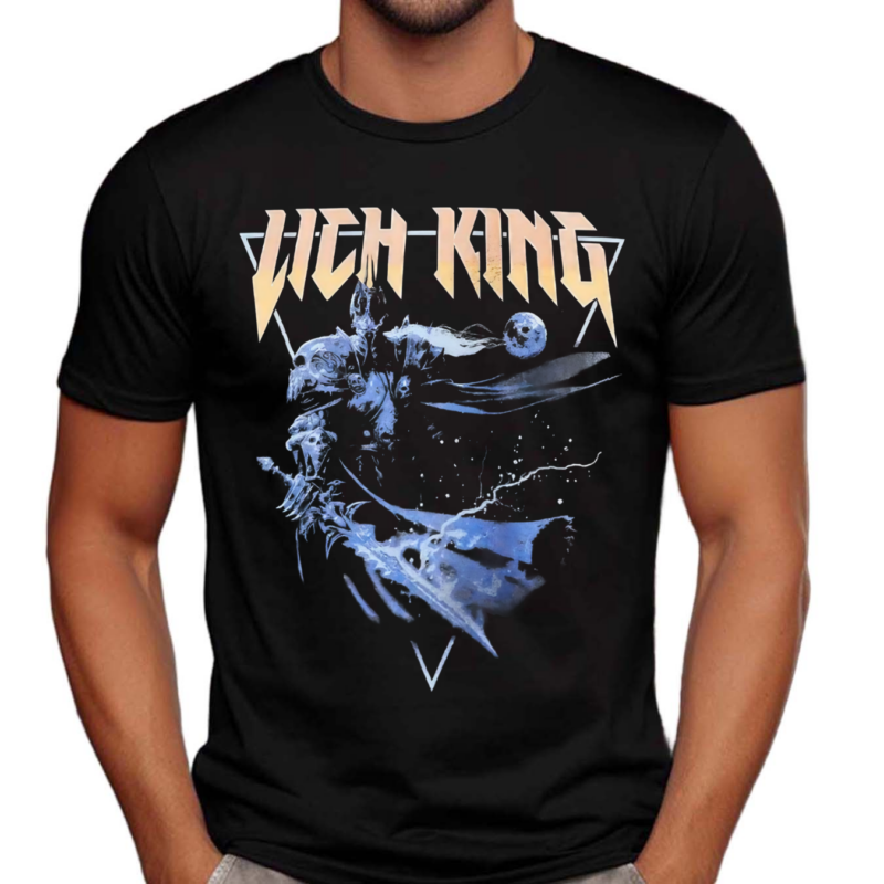 World of Warcraft Lich King Metal Acid Wash Vintage Shirt