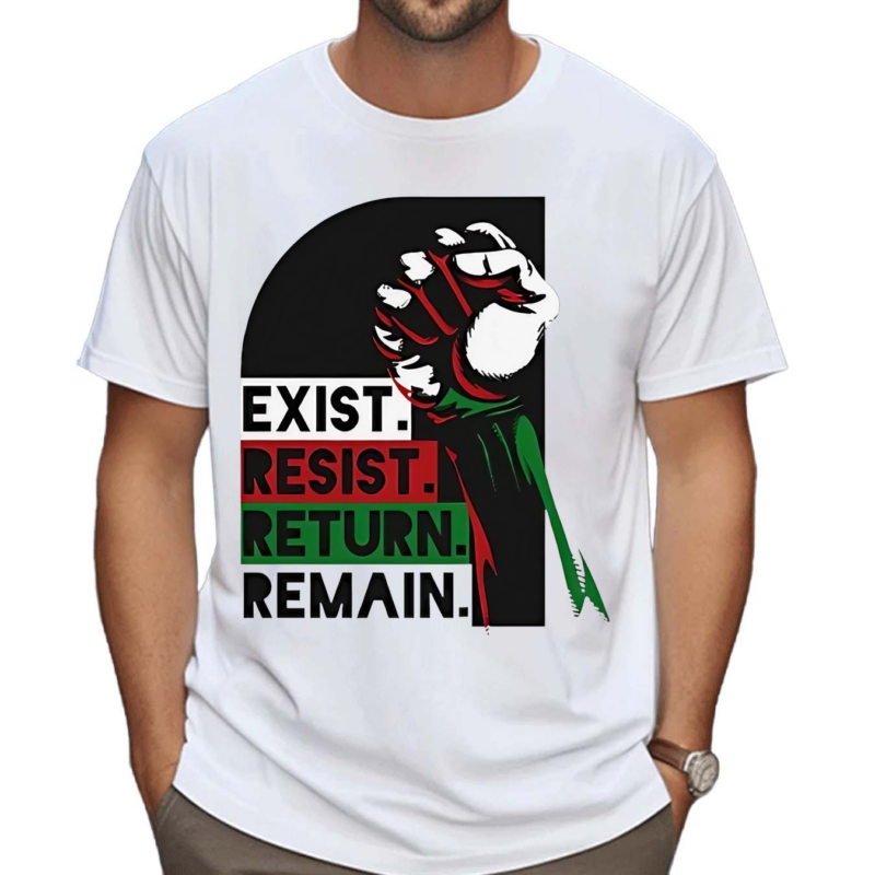 Exist Resist Return Remain Strong Hand Shirt