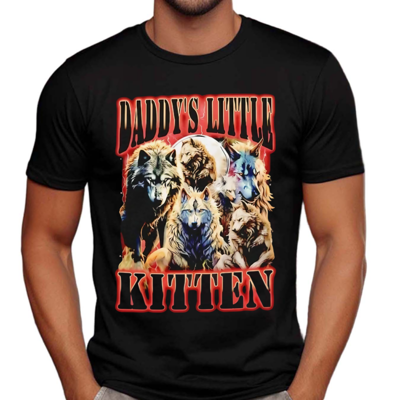 Wolf Daddy’s Little Kitten Graphic Shirt