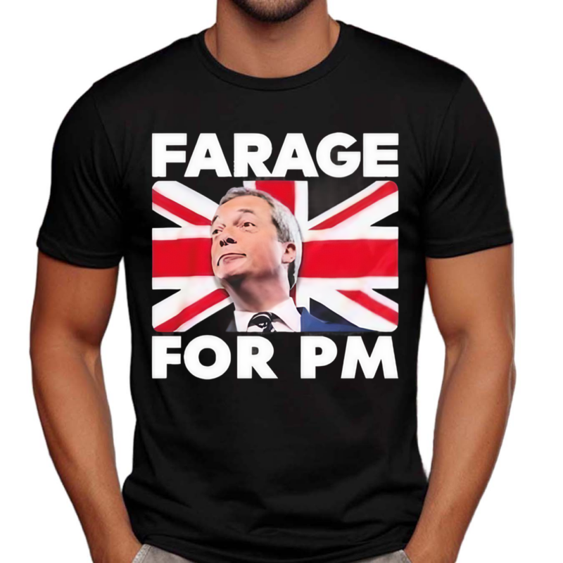 Farage For Pm Britain Flag Shirt