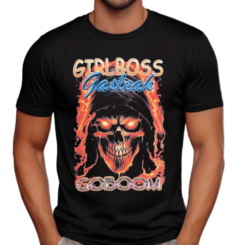 Skeleton Girlboss Gasteak Goboom Shirt