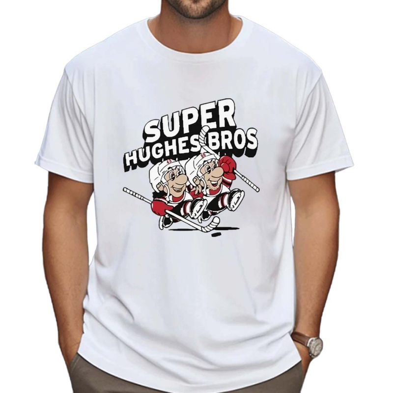 Jack Hughes And Luke Hughes Super Hughes Bros Shirt