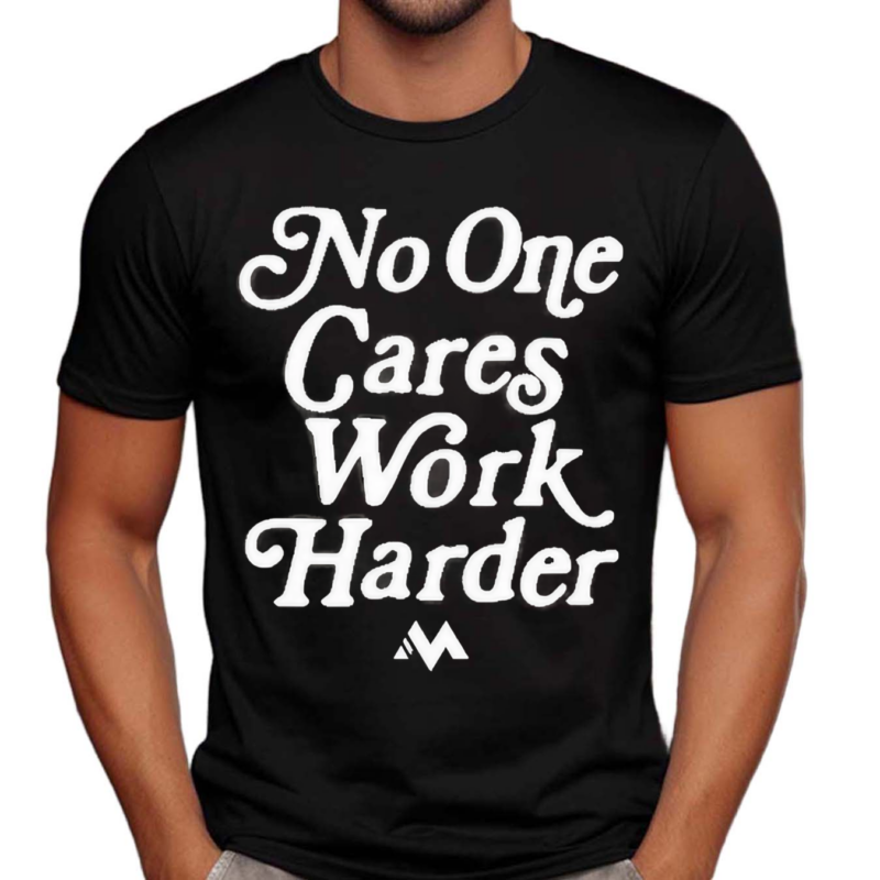 Jordan Matthews Wearing No One Cares Work Harder Shirt