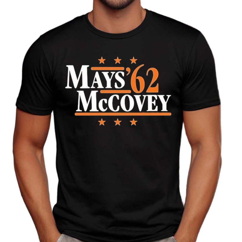 Mays 62 Mccovey Text Shirt