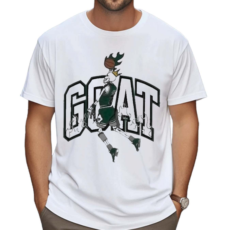 Retro Goat Skeleton Nike Air Jordan 4 Oxidized Green Shirt