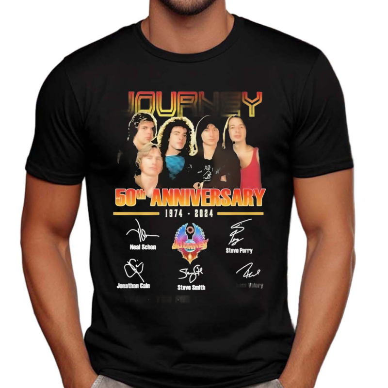 Journey 50th Anniversary Thank You For The Memories Signatures Shirt