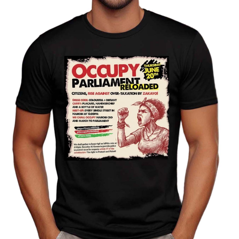 Occupy Parliament Reloaded Reject Finance Bill 2024 Shirt