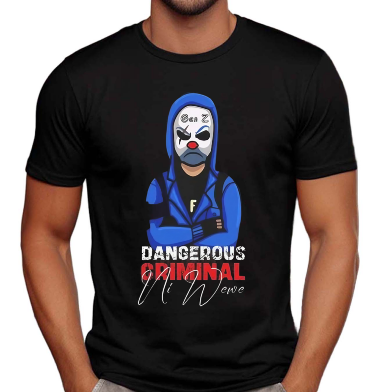 Genz Dangerous Criminal Gamer Shirt