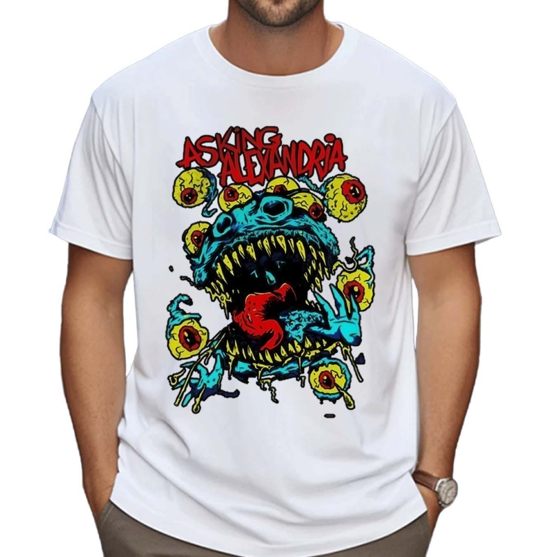 Asking Alexandria Eyeball Monster Neon Shirt