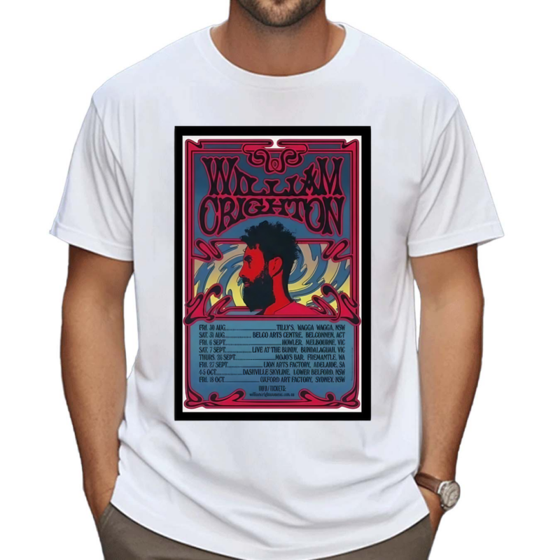 William Crighton Australia Tour 24 Poster Shirt