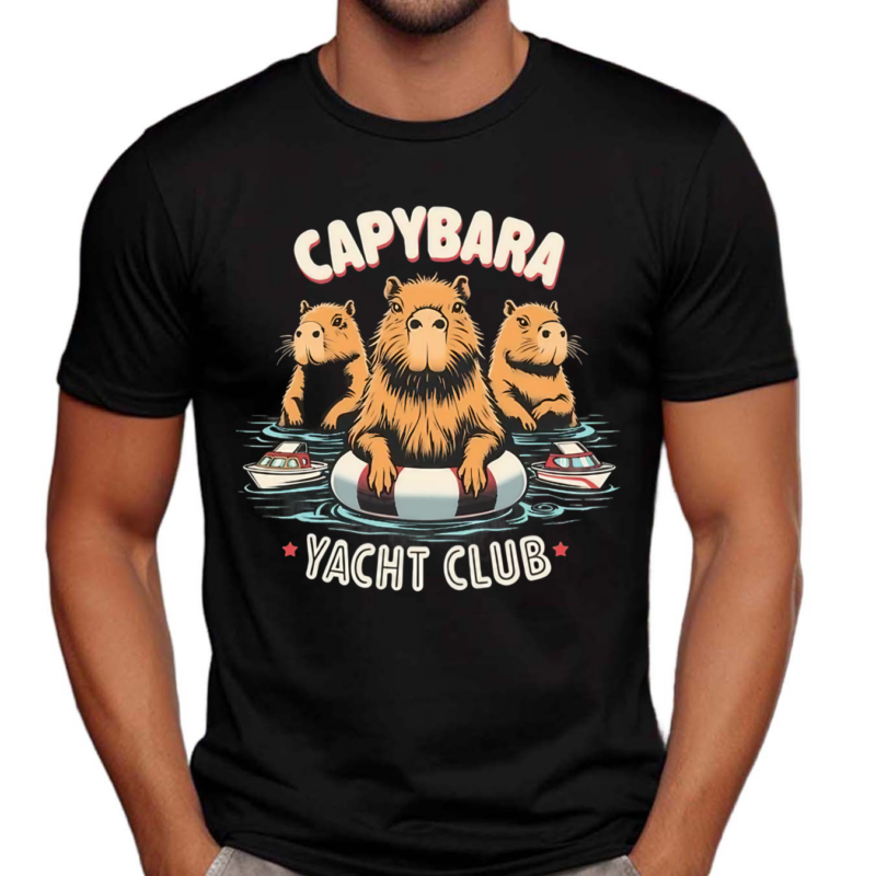 Capybara Yacht Club Funny Shirt