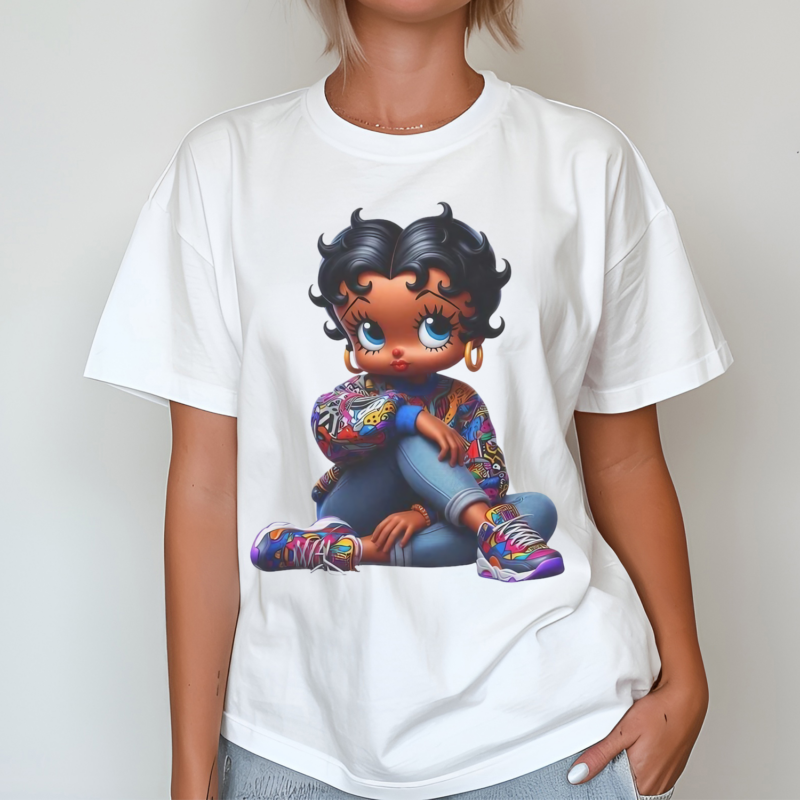 Black Betty Boop Women Shirt