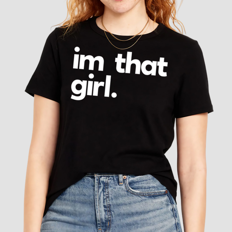 Jordan Chiles Wearing I m That Girl Shirt