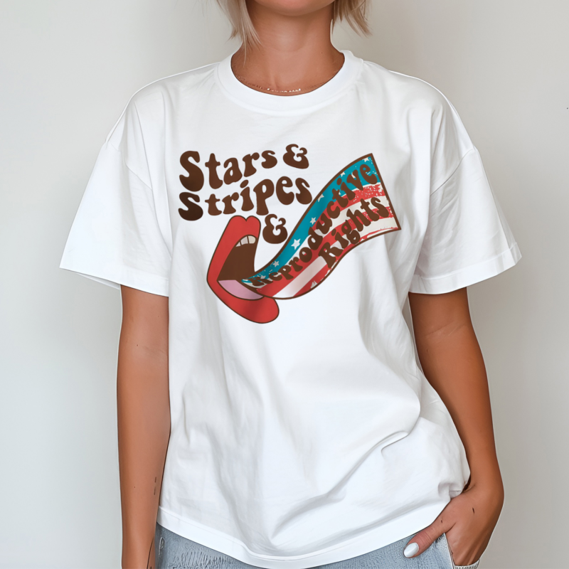 Womens Rights Stars And Stripes Reproductive Rights Shirt