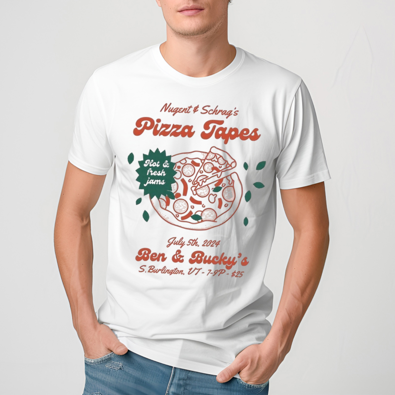 Zach Nugent And Matt SchragS Pizza Tapes July 5 2024 Ben And BuckyS Calendar Shirt