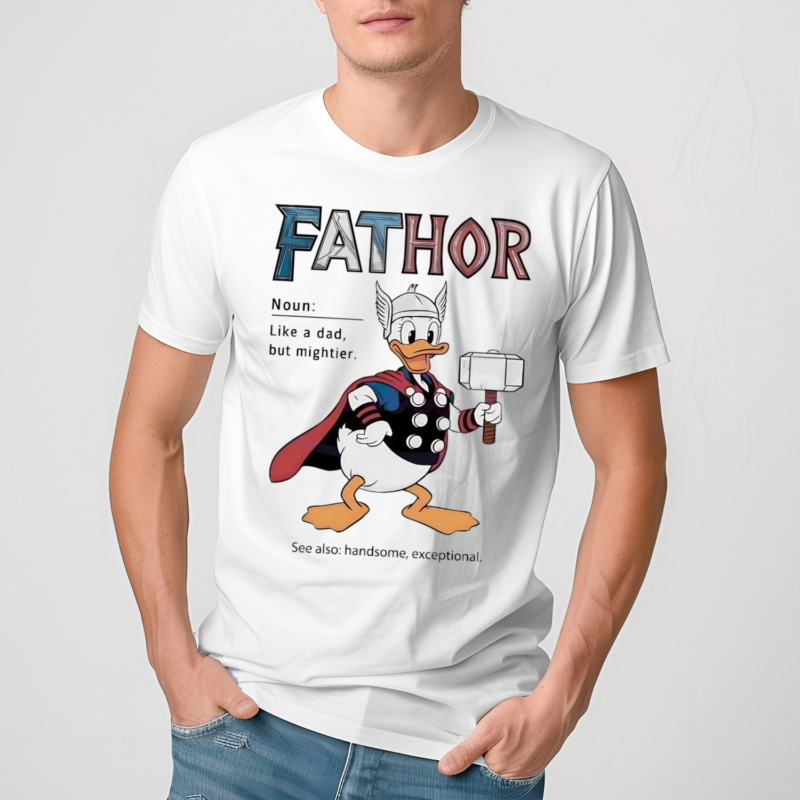 Premium Donald duck father like a dad but mightier 2024 shirt