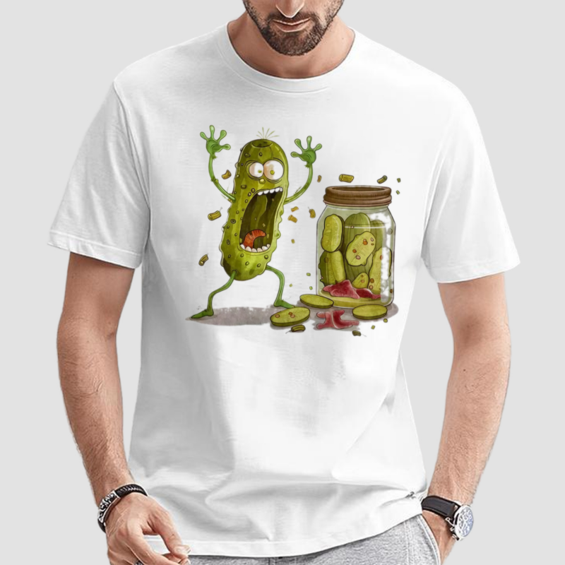 Cucumber Art Print Casual Shirt