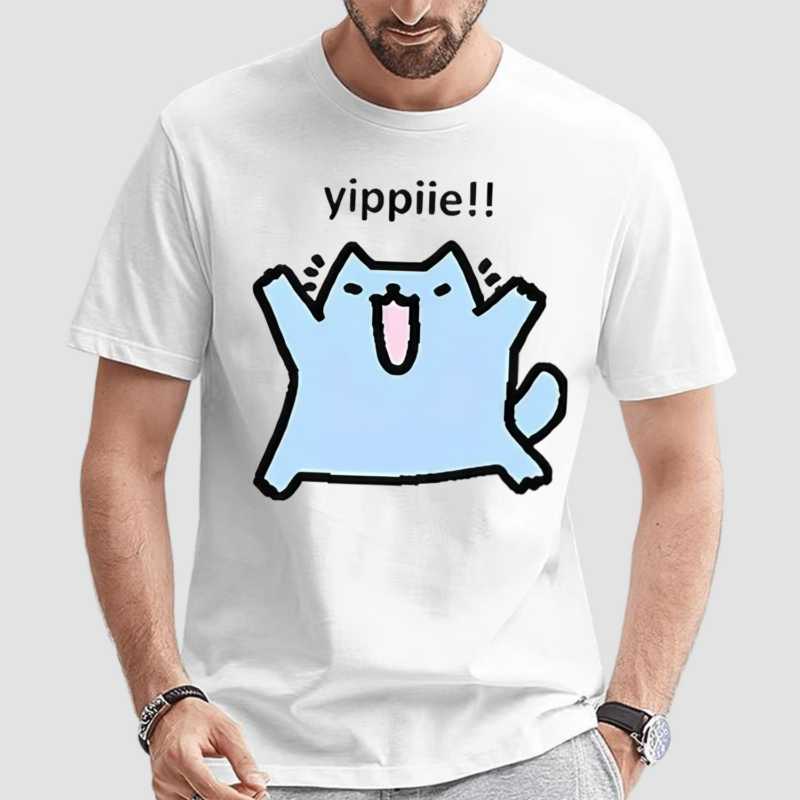 Silly Nub Cat Yippie Shirt