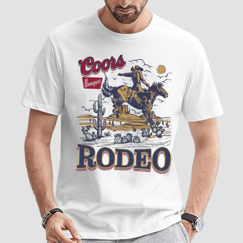 Coors Banquet Rodeo Cowboy Shirt Vintage 2000S Graphic Western Shirt