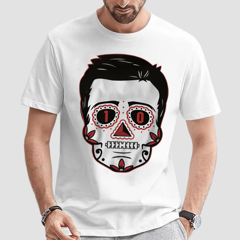 Drake Maye Sugar Skull New England T-Shirt