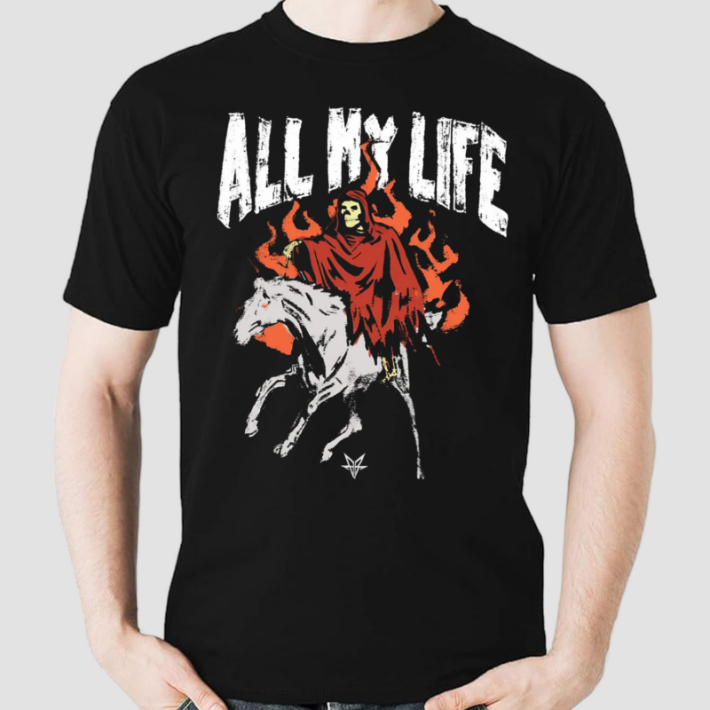 Fallinginreverse Store All My Life Reaper Horse Shirt