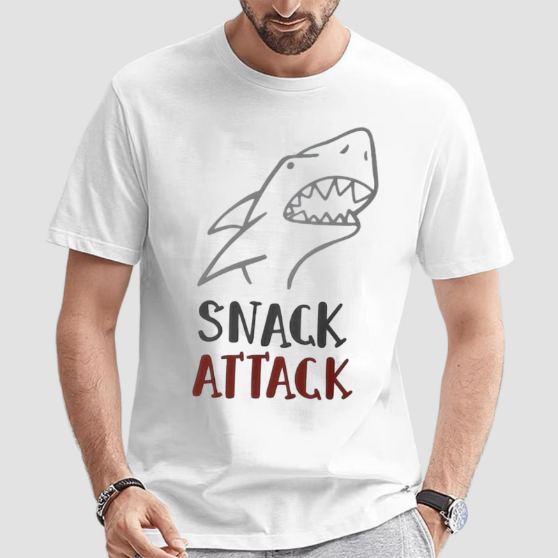 Shark Lovers Snack Attack Mens Shirt