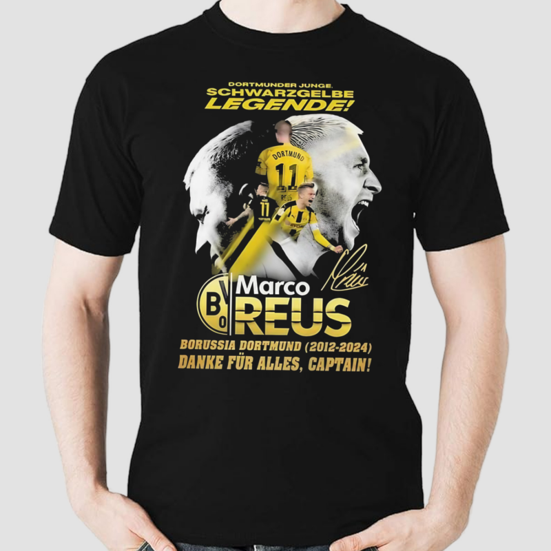 Dortmunder Junge Schwarzgelbe Legende Marco Reus Borussia Dortmund 2012 2024 Shirt