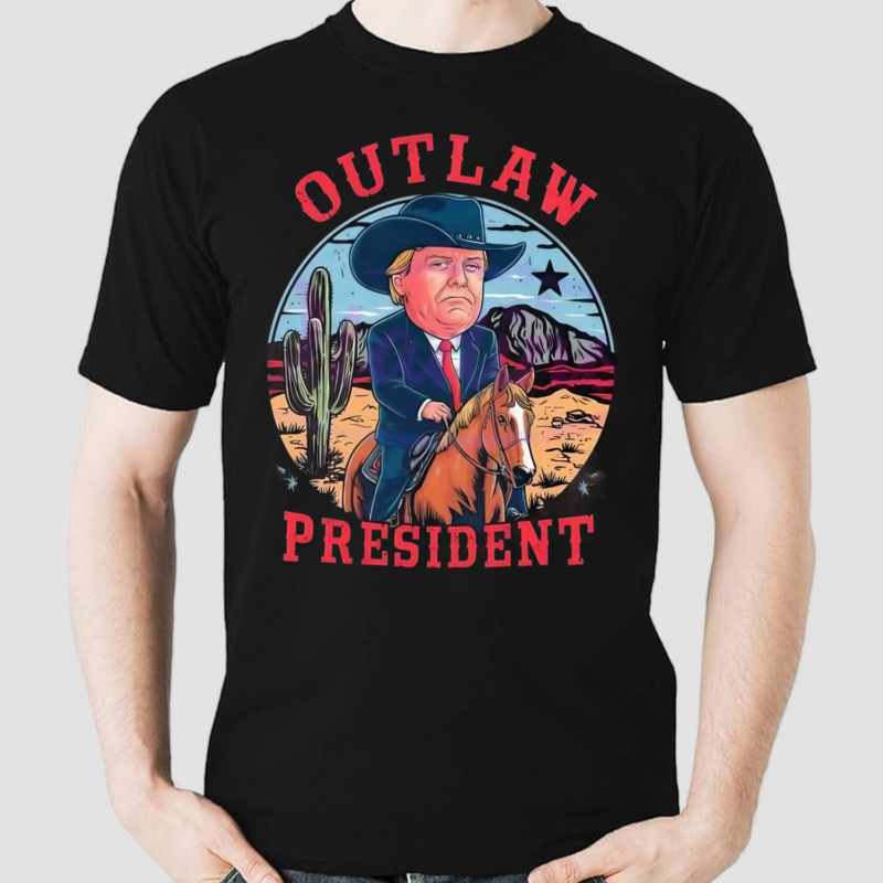 Funny Outlaw President 2024 Election Vintage Shirt